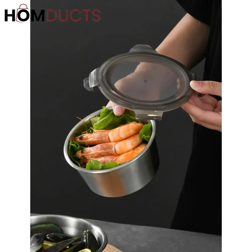 Stainless Steel Food Container Set (Premium Quality)