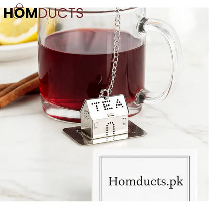 Stainless Steel House-Shaped Tea Infuser – Reusable Loose Leaf Tea Strainer