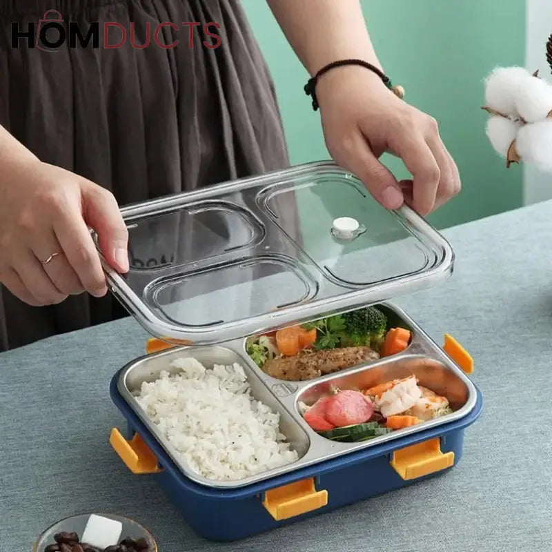 Stainless Steel Portable lunch Box (Heavy Quality)