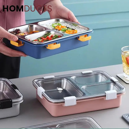 Stainless Steel Portable lunch Box (Heavy Quality)
