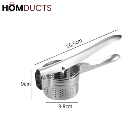 Stainless Steel Potato Masher And Manual Juicer Squeezer