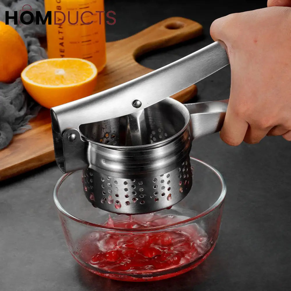 Stainless Steel Potato Masher And Manual Juicer Squeezer
