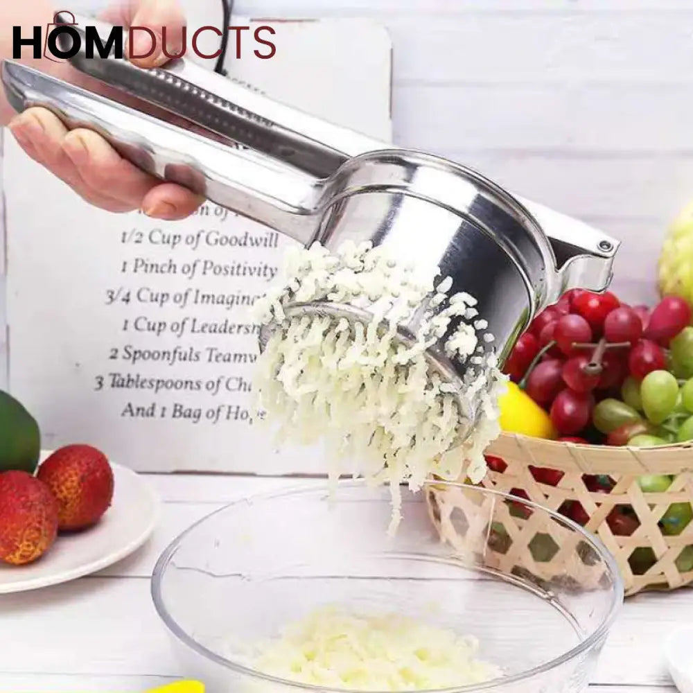 Stainless Steel Potato Masher And Manual Juicer Squeezer