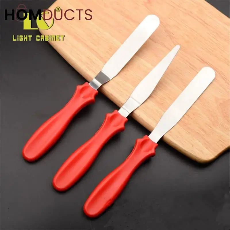 Stainless Steel Spatula For Cake (3pcs)