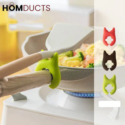 Stainless Steel Spoon Rest And Pot Lid Holder (4pcs)