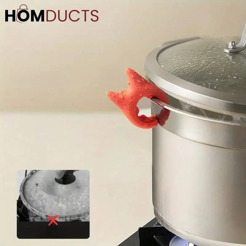 Stainless Steel Spoon Rest And Pot Lid Holder (4pcs)