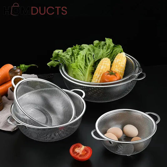 Stainless Steel Strainer Set (5pcs)