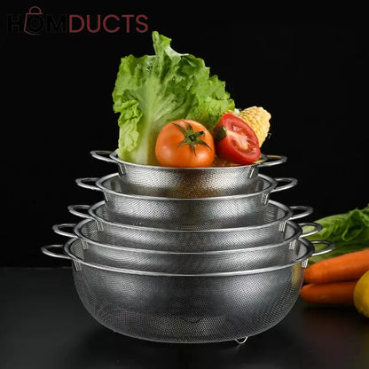 Stainless Steel Strainer Set (5pcs)
