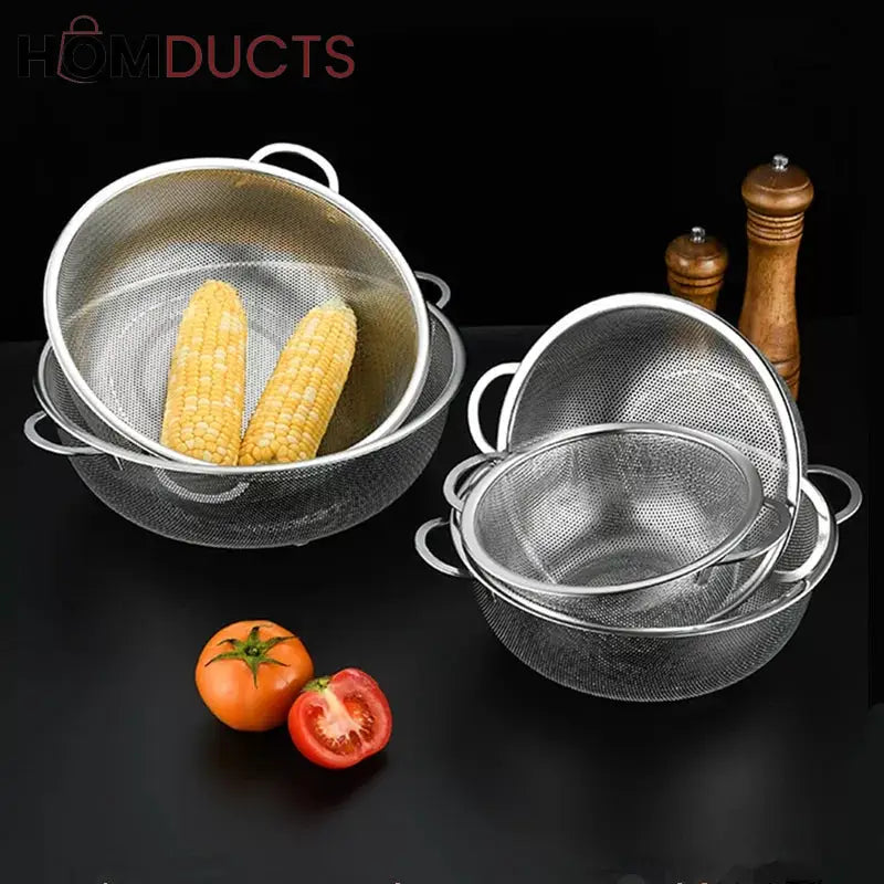 Stainless Steel Strainer Set (5pcs)