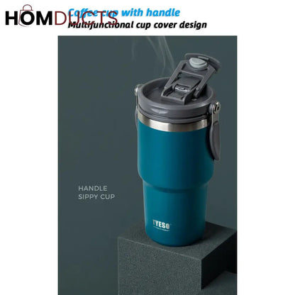 Stainless Steel Tumbler With Straw (750ml)