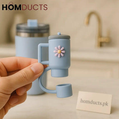 Stanley Tumbler Straw Toppers - Silicone Bow Design | Dust & Splash Proof