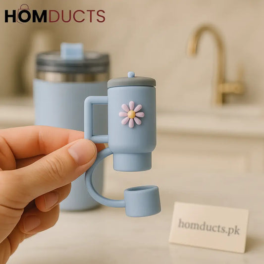 Stanley Tumbler Straw Toppers - Silicone Bow Design | Dust & Splash Proof