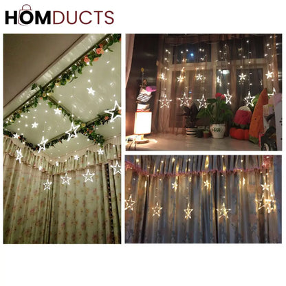 Star Led Curtain String light