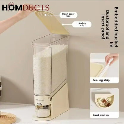 Stay Fresh & Organized: Premium Cereal Dispenser - 5.5 Kg Capacity