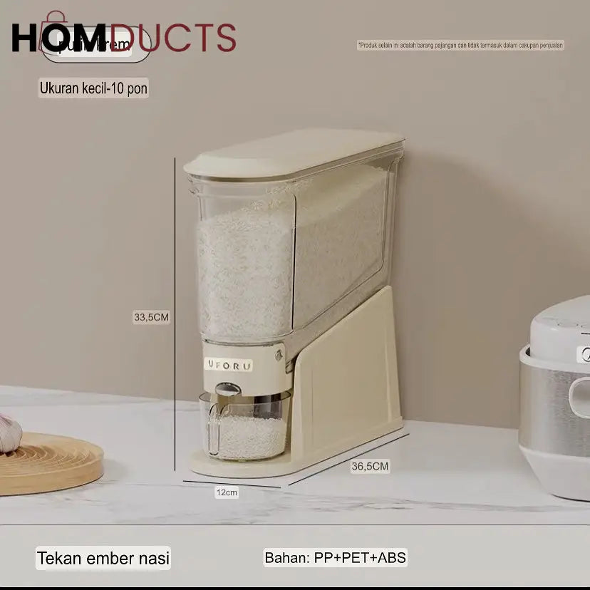 Stay Fresh & Organized: Premium Cereal Dispenser - 5.5 Kg Capacity