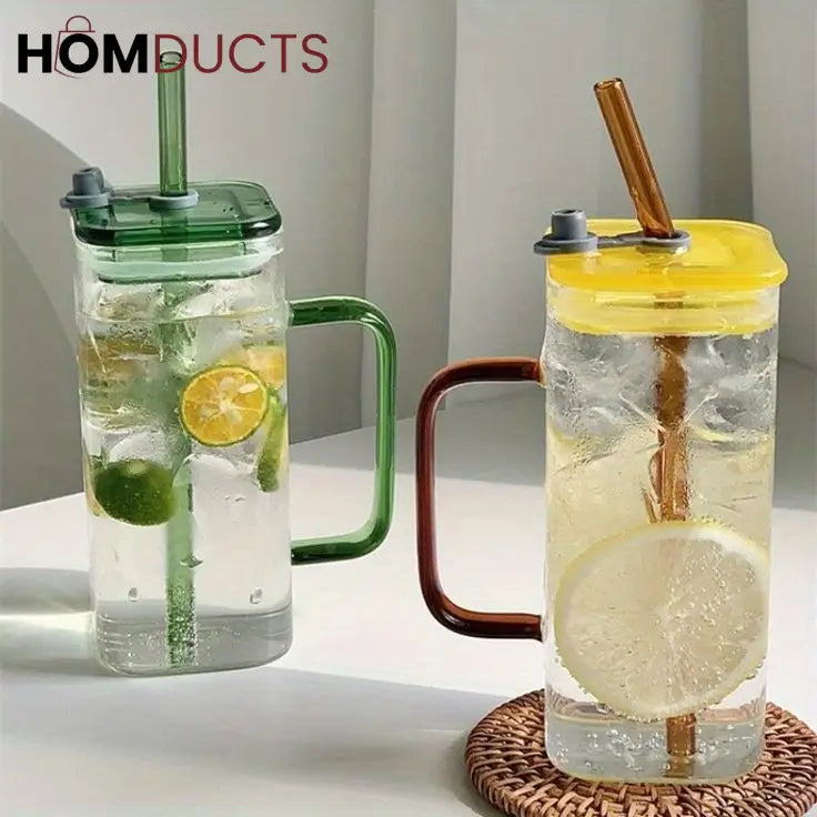 Straw Cup With Lid