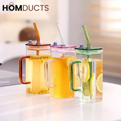 Straw Cup With Lid