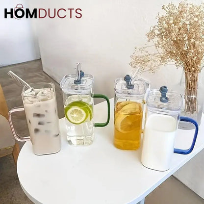 Straw Cup With Lid
