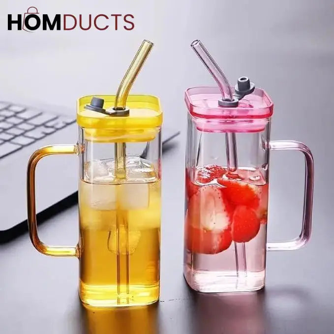 Straw Cup With Lid