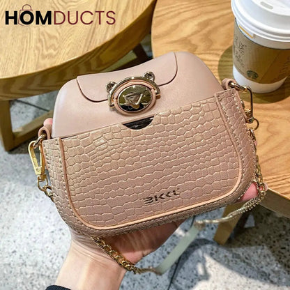 Stylish Bag-Shaped Water Bottle with Portable Straw - Blush Pink