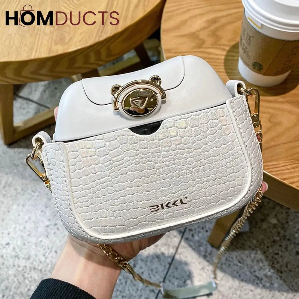 Stylish Bag-Shaped Water Bottle with Portable Straw - Blush Pink