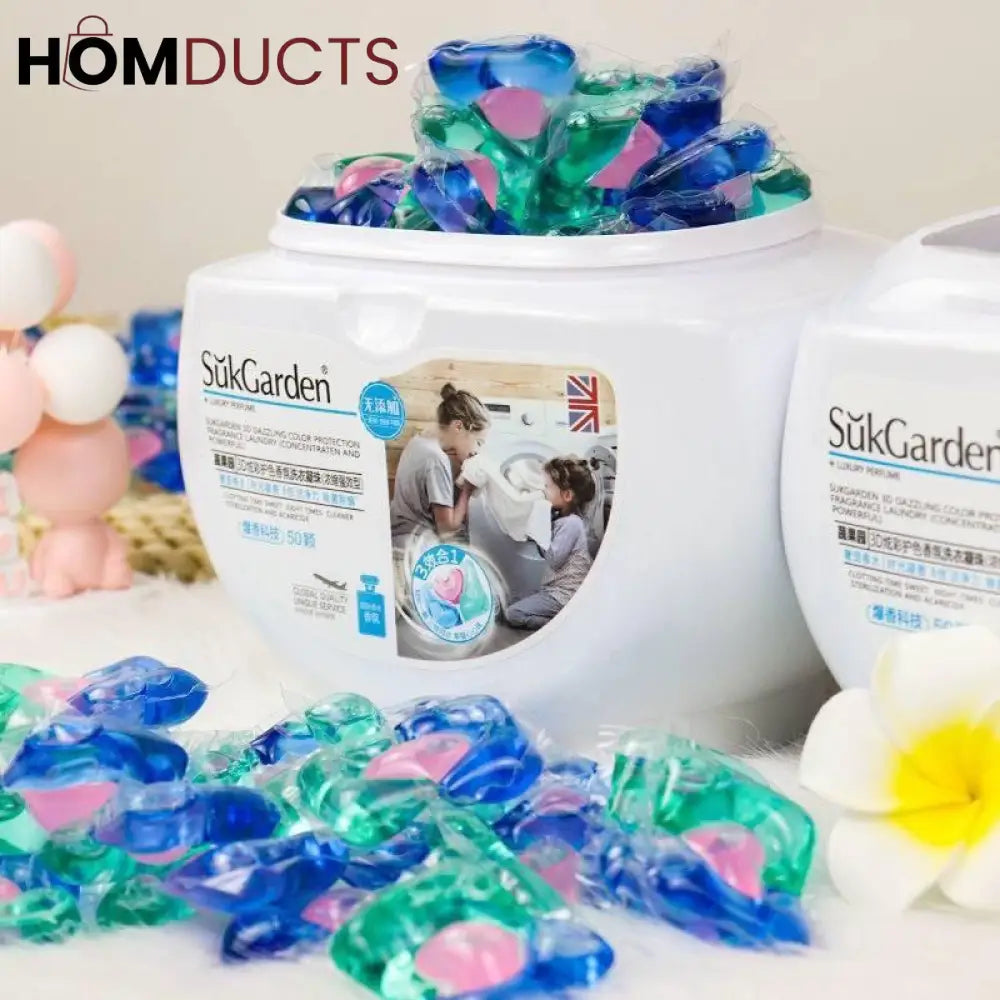 Suk Garden Lavender Fruity Scent Laundry Pods – Long-Lasting Fragrance, Deep Cleaning Detergent Capsules