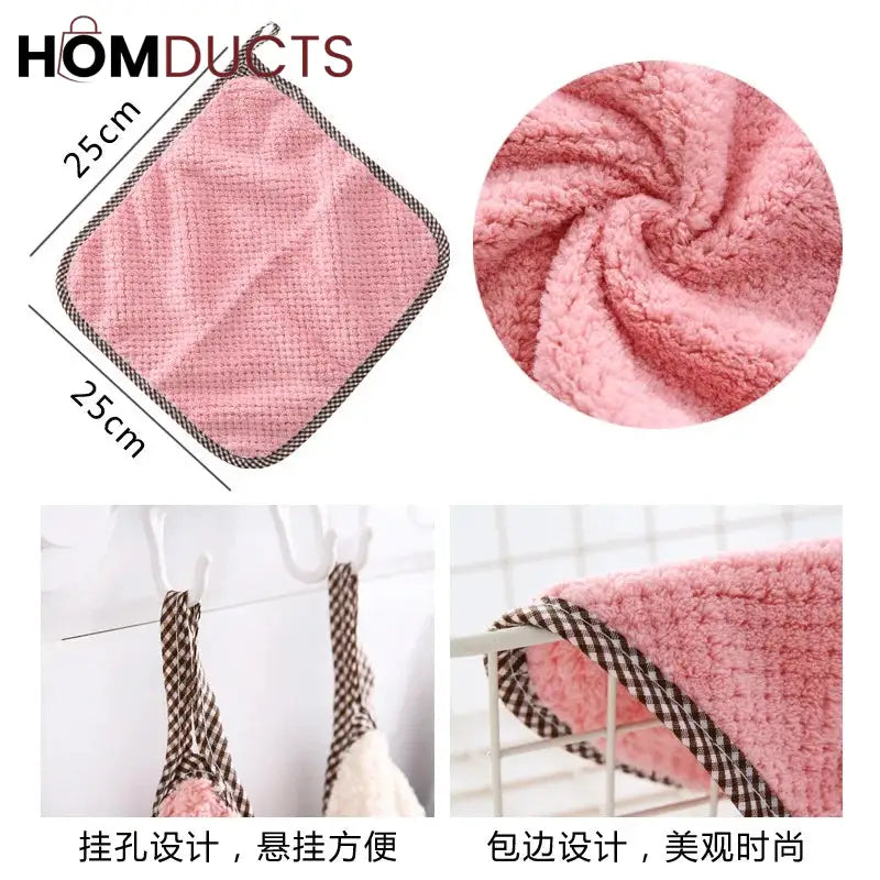 Super Absorbent Microfiber kitchen Dish Cloth (4pcs )