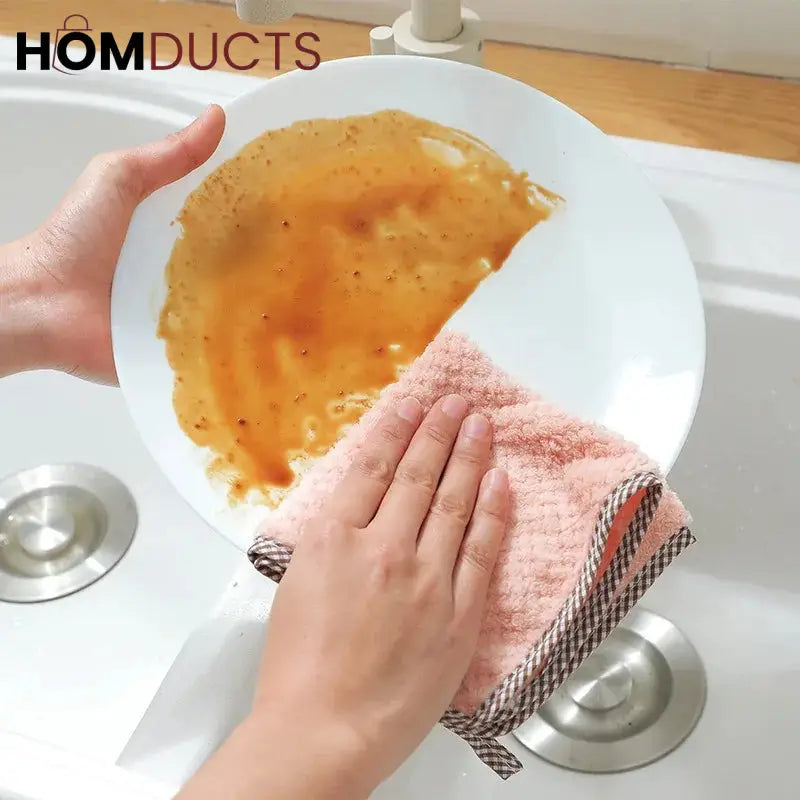 Super Absorbent Microfiber kitchen Dish Cloth (4pcs )