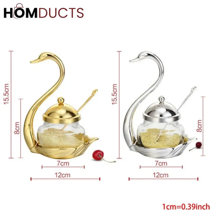 Swan Shape Sugar Pot
