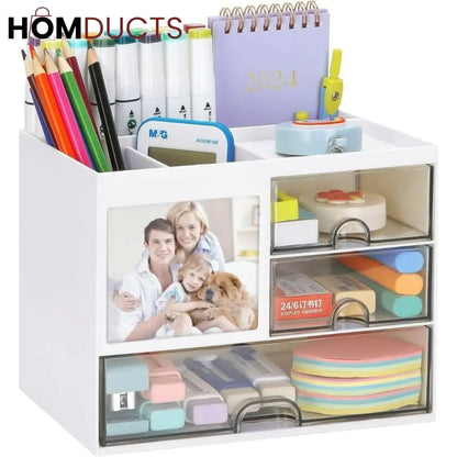 Tabletop Stationery And Cosmetic Organizer