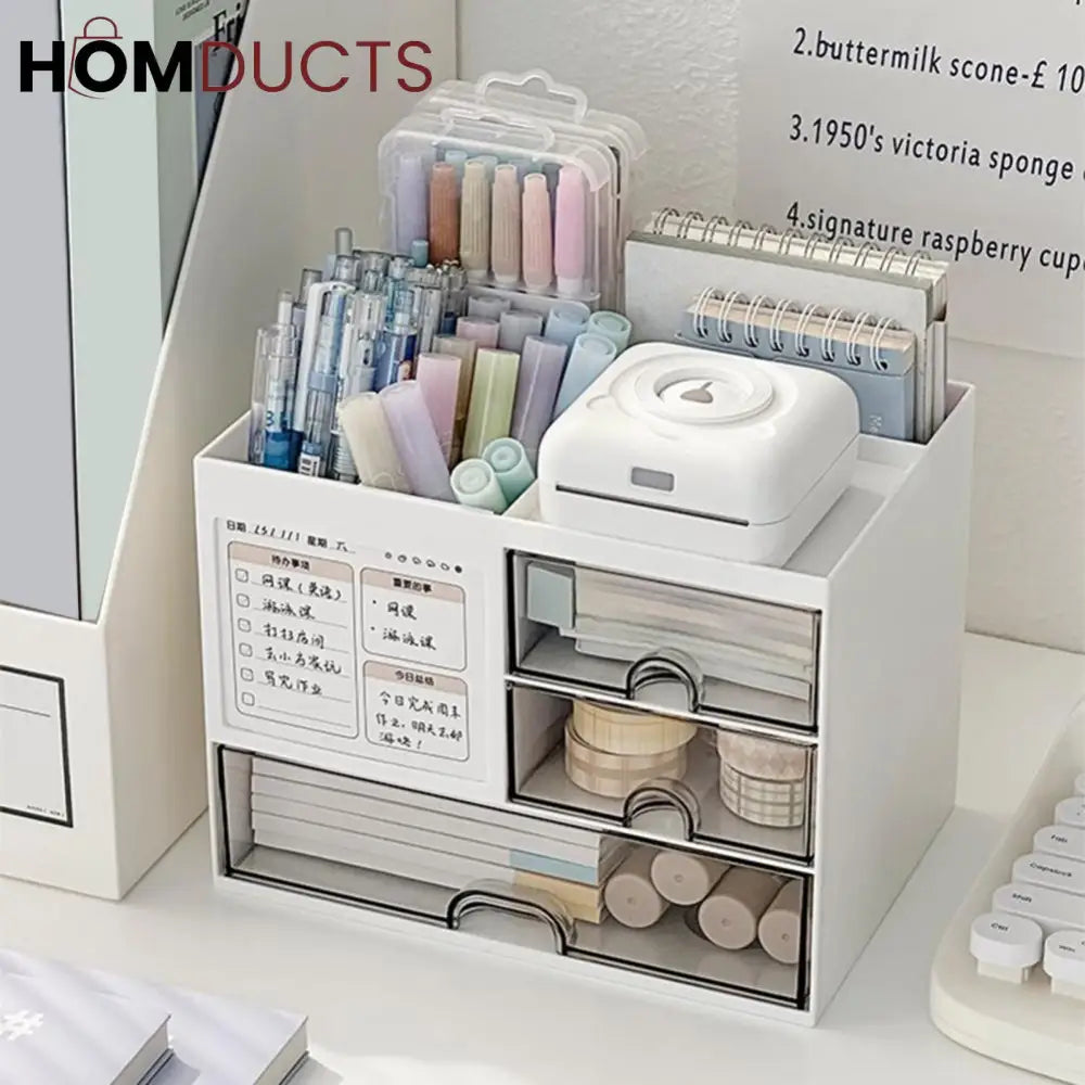 Tabletop Stationery And Cosmetic Organizer