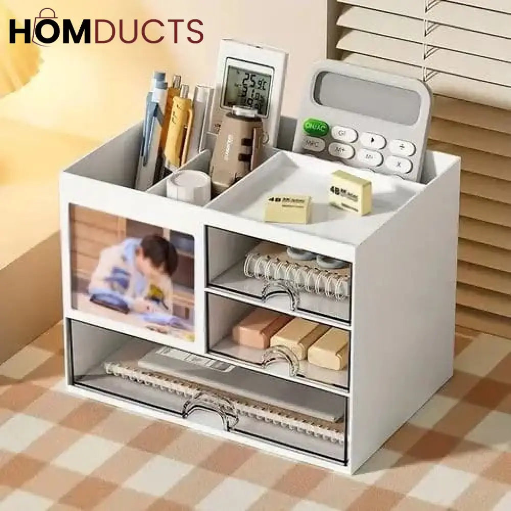 Tabletop Stationery And Cosmetic Organizer
