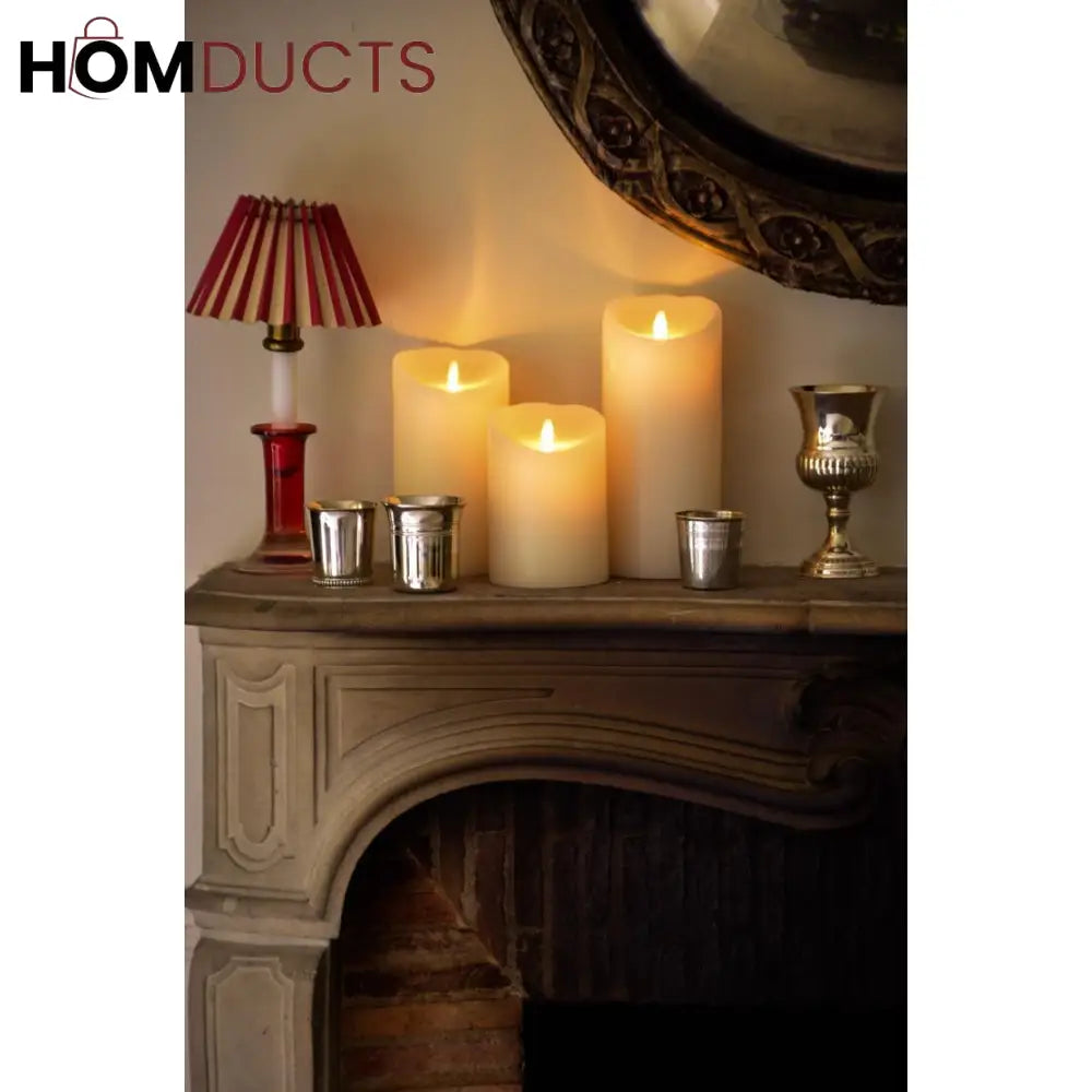 Three Pcs Led Candle Light