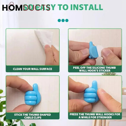 Thumbs up hooks (pack of 10)
