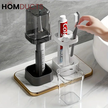 Toothbrush Holder With Rinsing Cup