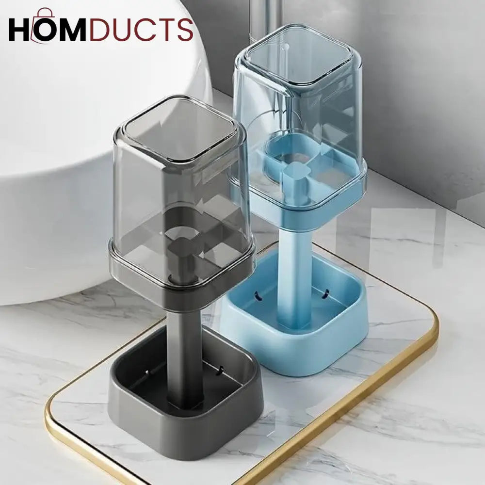 Toothbrush Holder With Rinsing Cup
