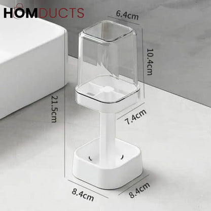 Toothbrush Holder With Rinsing Cup