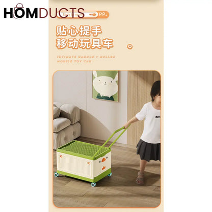 Toy Storage Box With Wheel
