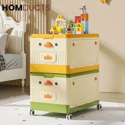Toy Storage Box With Wheel