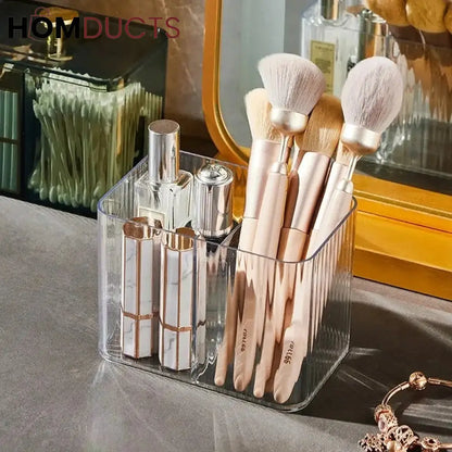 Transparent Cosmetic And Cotton Swab Organizer