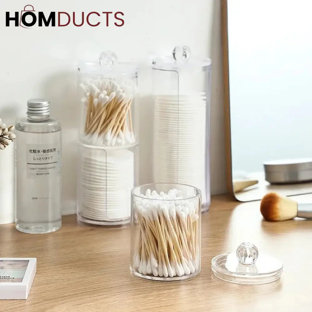 Transparent Cotton Swab Holder