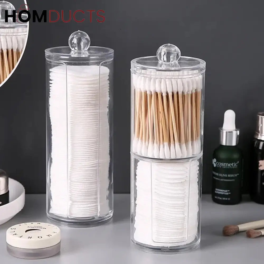 Transparent Cotton Swab Holder