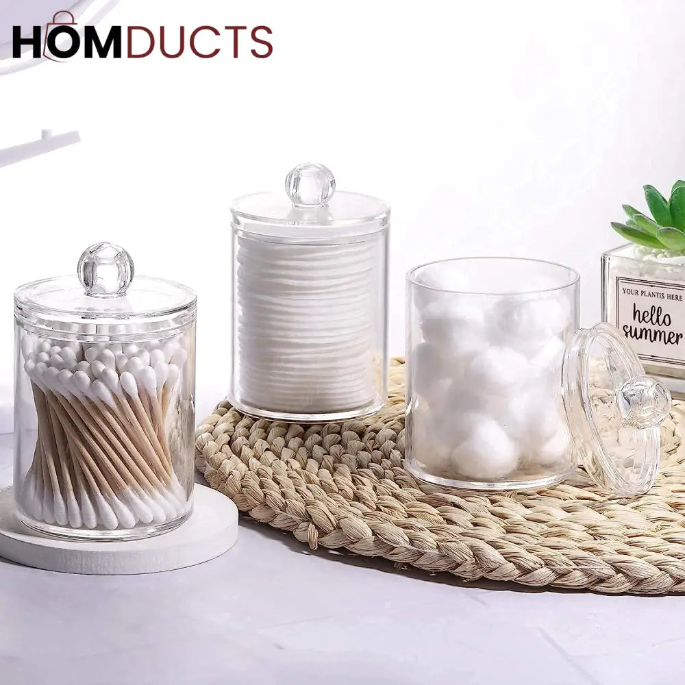 Transparent Cotton Swab Holder