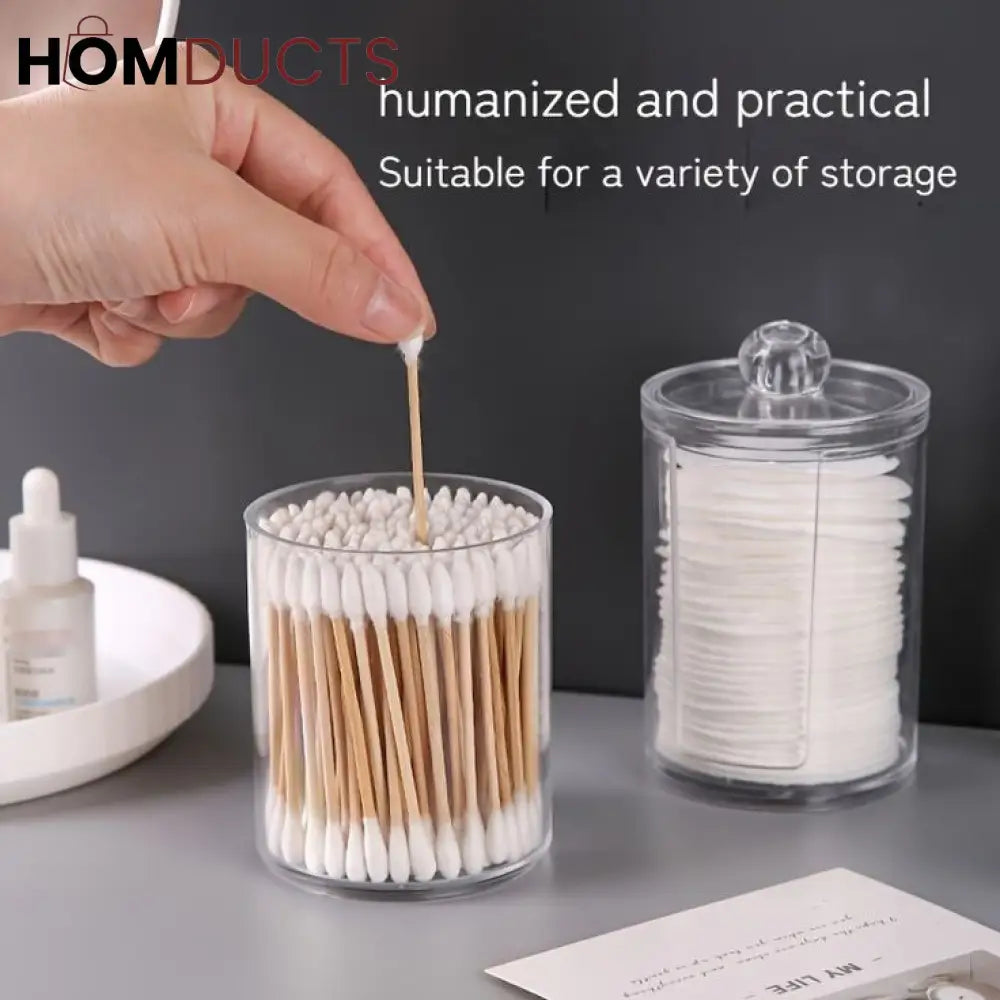 Transparent Cotton Swab Holder