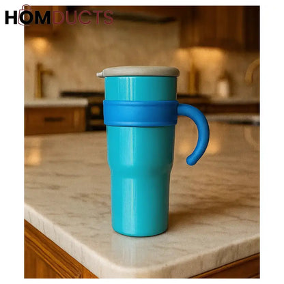 Travel Mug with Handle – Leak-Proof, Heat Resistant & Stylish Tumbler for Coffee & Tea