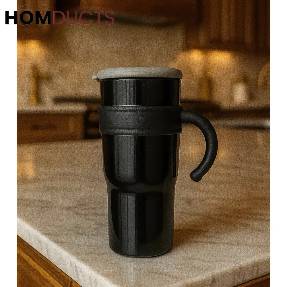 Travel Mug with Handle – Leak-Proof, Heat Resistant & Stylish Tumbler for Coffee & Tea