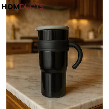 Travel Mug with Handle – Leak-Proof, Heat Resistant & Stylish Tumbler for Coffee & Tea