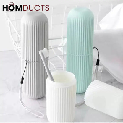Travel tooth brush holder