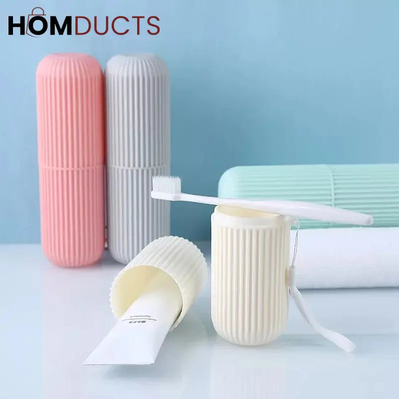 Travel tooth brush holder