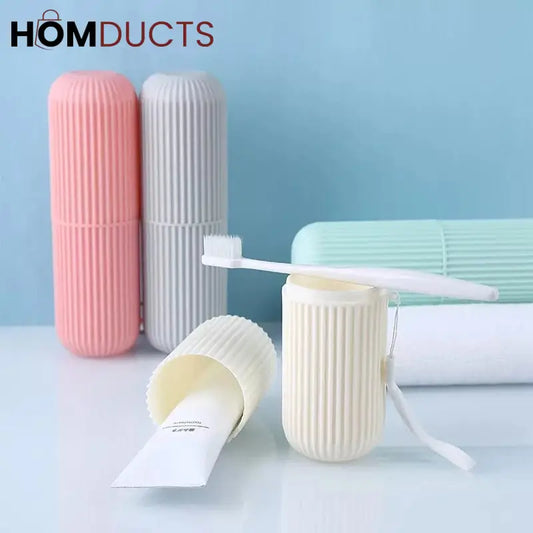 Travel tooth brush holder